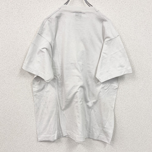 80s　SCREEN STARS　半袖アニマルプリントTシャツ　ヴィンテージ　シングルステッチ　白　ホワイト　XLサイズ
