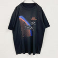 NASA　ナサ　半袖プリントTシャツ　シングルステッチ　黒　ブラック