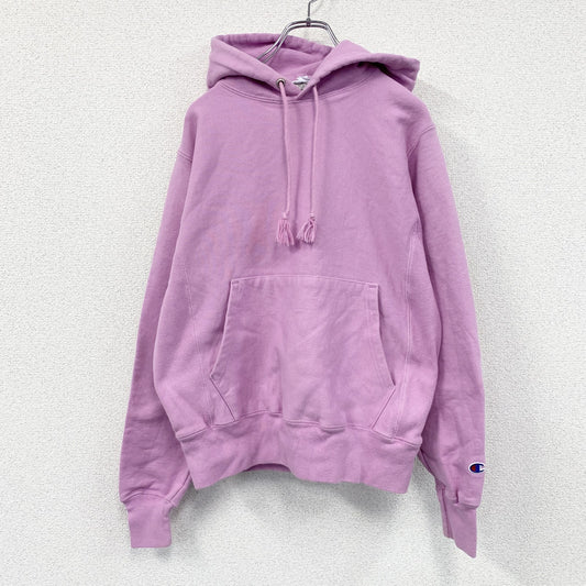 Champion　チャンピオン　リバースウィーブ　スウェットパーカー/フーディー　目無し　ヘビーウェイト　現行　ピンク　Sサイズ