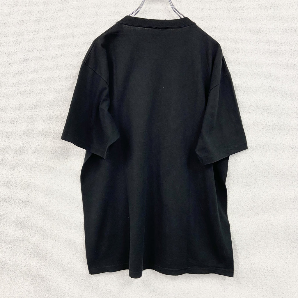 NASA　ナサ　半袖プリントTシャツ　シングルステッチ　黒　ブラック