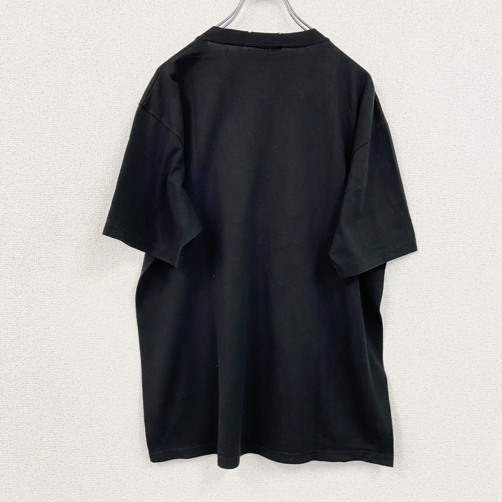 NASA　ナサ　半袖プリントTシャツ　シングルステッチ　黒　ブラック