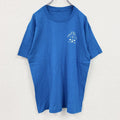80s～　半袖プリントTシャツ　ヴィンテージ　シングルステッチ　青　ブルー