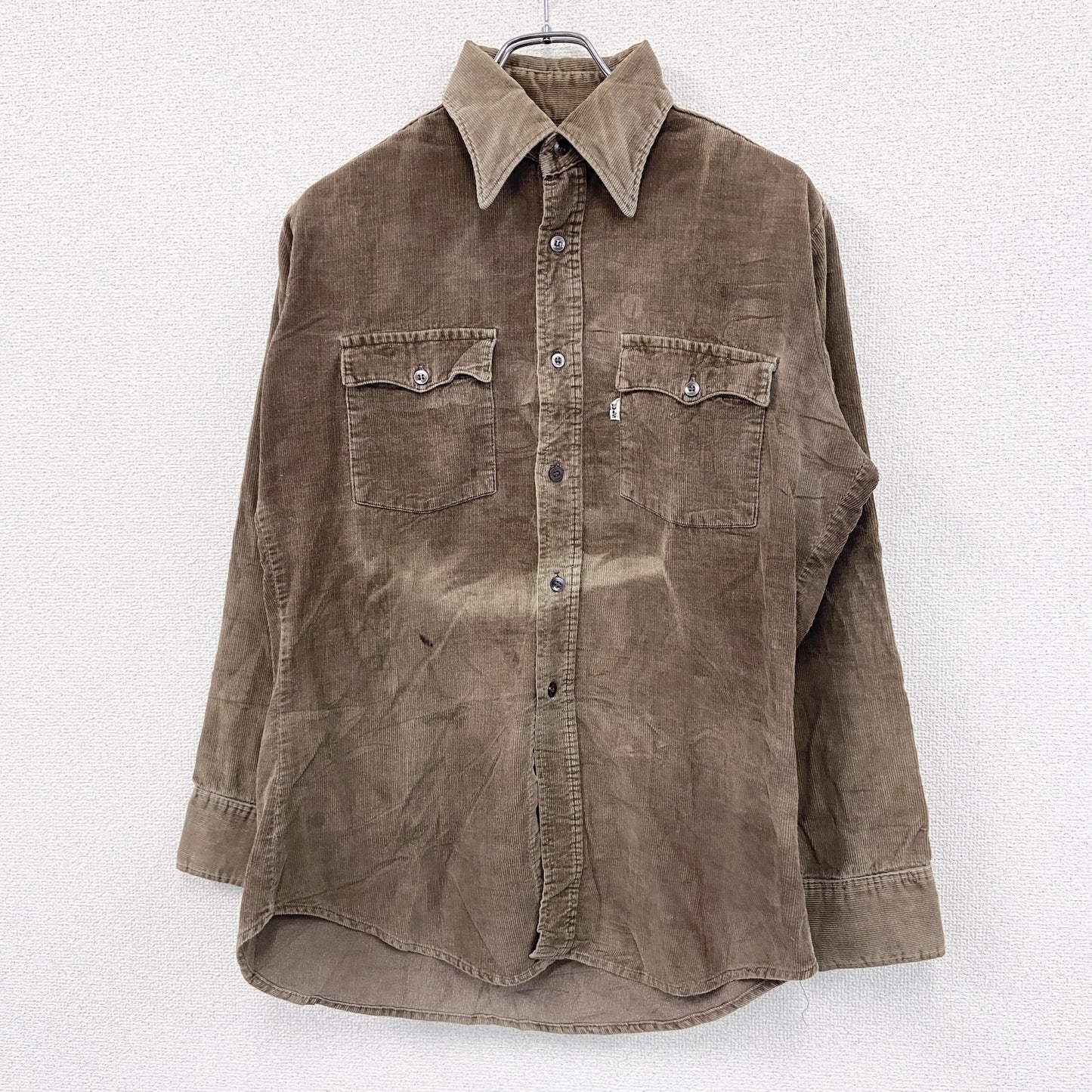 70s～　Levi’ｓ　リーバイス　コーデュロイシャツジャケット　ヴィンテージ　茶色　ブラウン　Mサイズ