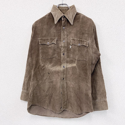 70s～　Levi’ｓ　リーバイス　コーデュロイシャツジャケット　ヴィンテージ　茶色　ブラウン　Mサイズ