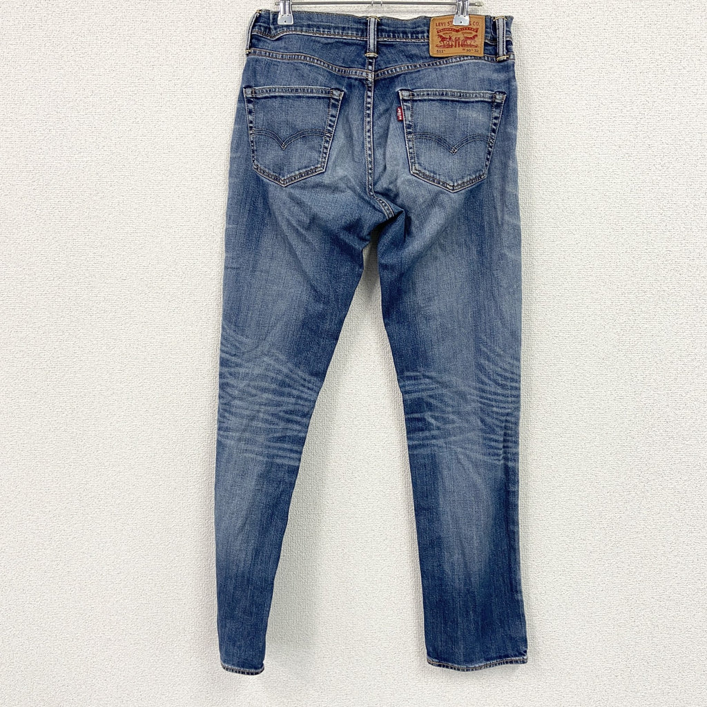 Levi's　リーバイス　511　デニムパンツ/ジーンズ　ハチの巣　フェード　鬼ヒゲ　縦落ち　ジップフライ　インディゴ　32サイズ