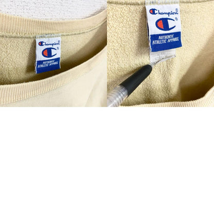 90s　Champion　チャンピオン　リバースウィーブ　スウェット/トレーナー　刺繍タグ　イエロー　2XLサイズ