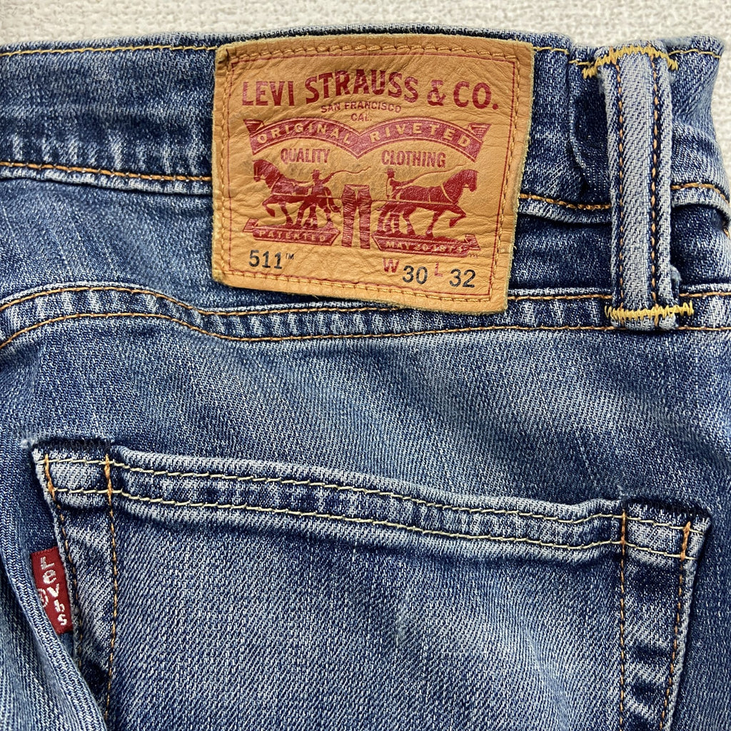 Levi's　リーバイス　511　デニムパンツ/ジーンズ　ハチの巣　フェード　鬼ヒゲ　縦落ち　ジップフライ　インディゴ　32サイズ