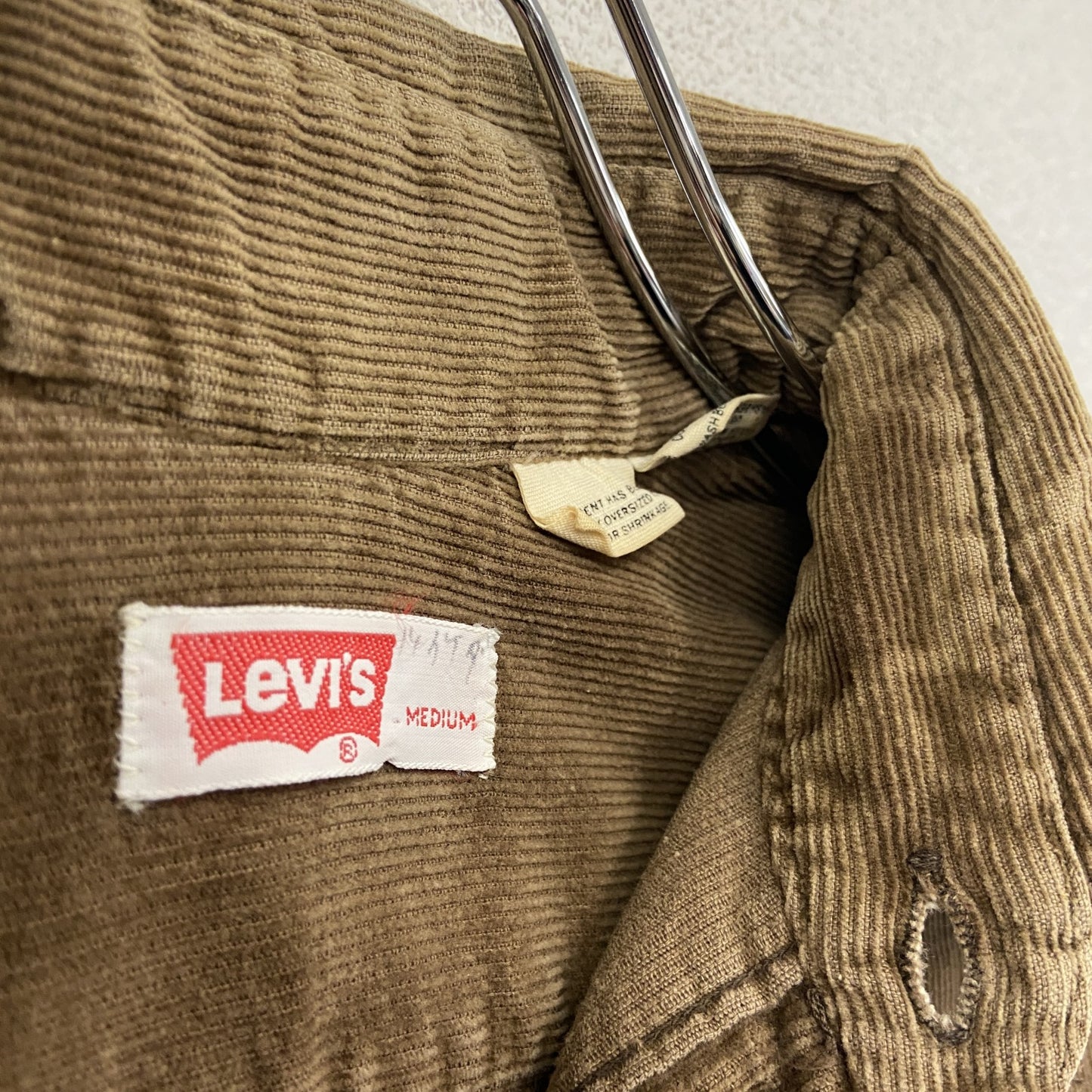 70s～　Levi’ｓ　リーバイス　コーデュロイシャツジャケット　ヴィンテージ　茶色　ブラウン　Mサイズ