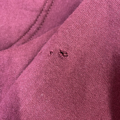 古着 used　STARTER　スターター　ワンポイント刺繍スウェット　レトロデザイン　エンジ　赤　ワインレッド　XLサイズ