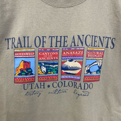 古着 used　PORT&COMPANY　半袖デザインプリントTシャツ　COLORADO　クルーネック　レトロデザイン　Mサイズ