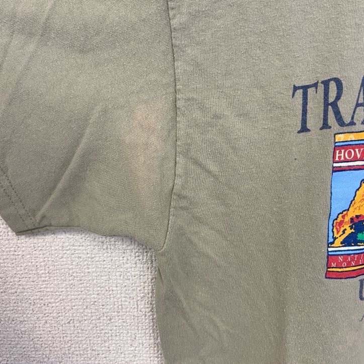 古着 used　PORT&COMPANY　半袖デザインプリントTシャツ　COLORADO　クルーネック　レトロデザイン　Mサイズ
