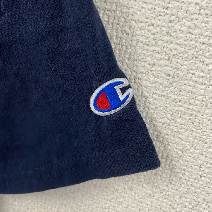 古着 used　champion　チャンピオン　半袖カレッジプリントTシャツ　ノートルダム大学　ネイビー　XLサイズ