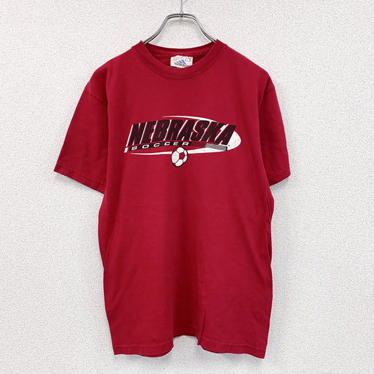 ～00s　adidas　アディダス　半袖プリントTシャツ　ヴィンテージ　赤　レッド　