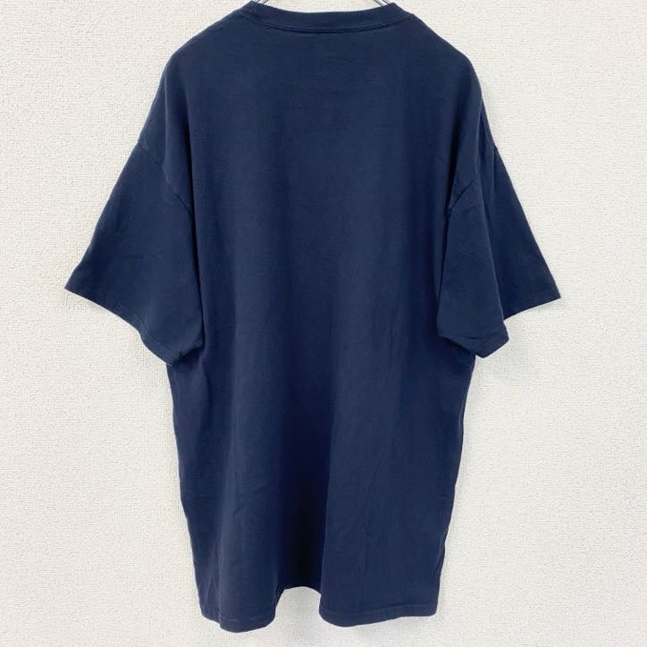 古着 used　champion　チャンピオン　半袖カレッジプリントTシャツ　ノートルダム大学　ネイビー　XLサイズ