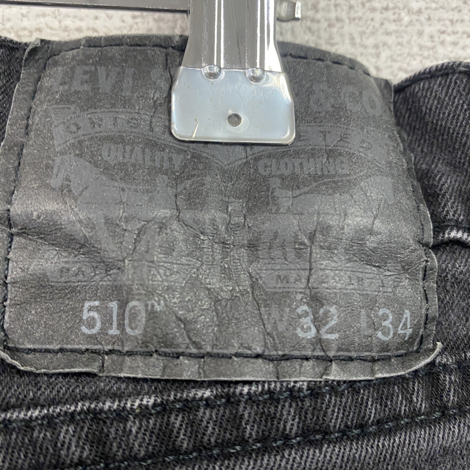Levi’s　リーバイス　510　ブラックデニムパンツ/ジーンズ　ジップフライ　黒　ブラック　W32サイズ