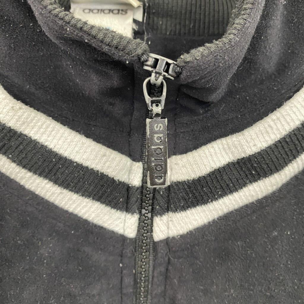 90s　adidas　アディダス　トラックジャケット/ジャージ　ヴィンテージ　切替デザイン　黒　ブラック　XLサイズ
