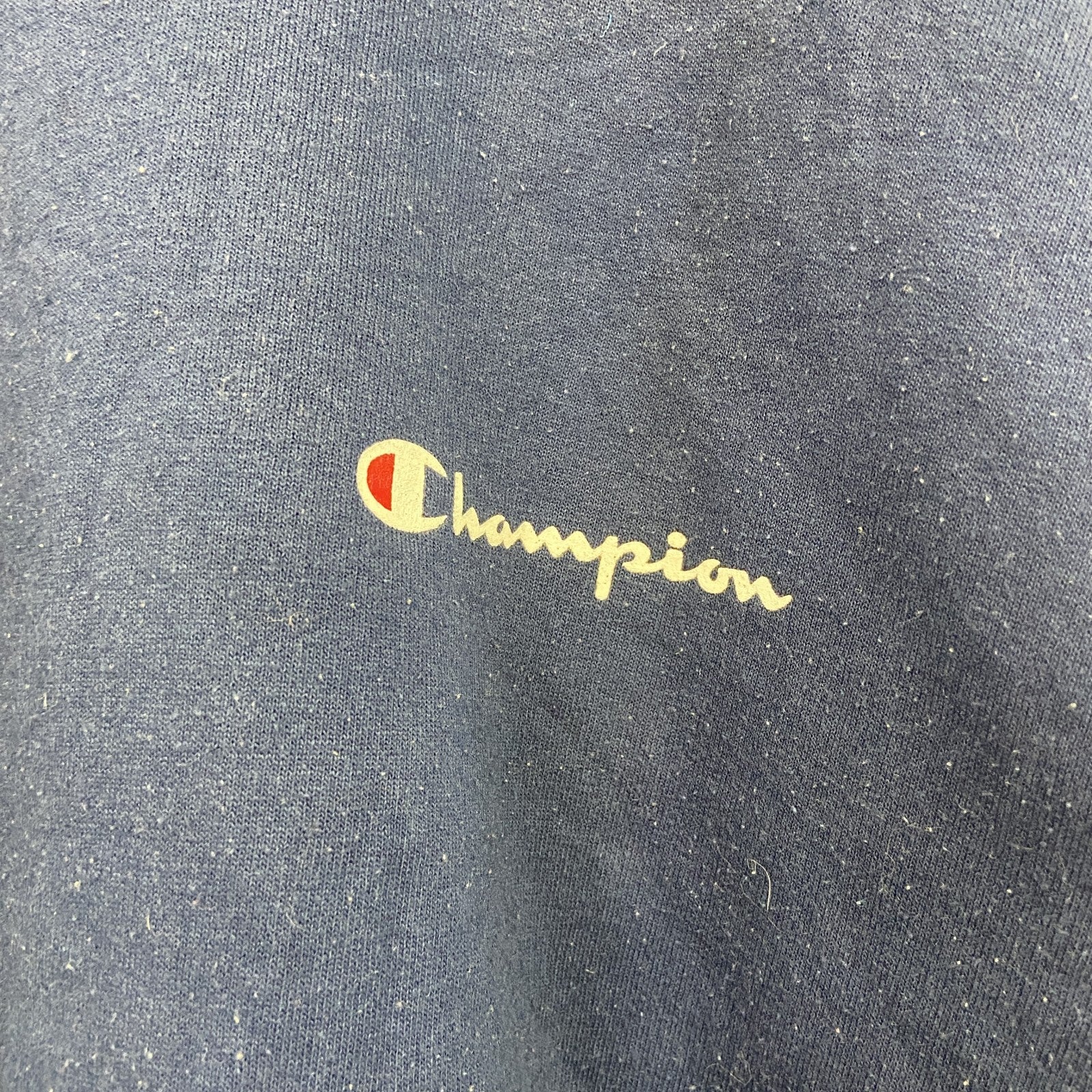 90s　Champion　チャンピオン　スウェット/トレーナー　刺繍ロゴ　ワンポイント　刺繍タグ　紺　ネイビー　Lサイズ