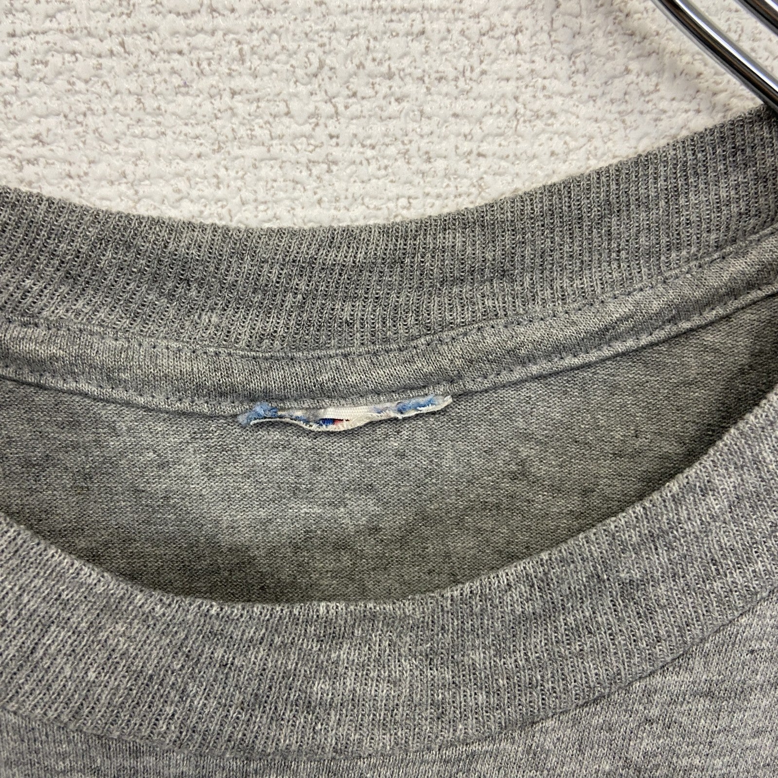 古着 used　JERZEES ジャージーズ　半袖プリントTシャツ　NEWMAN GROVE　グレー　灰色　クルーネック