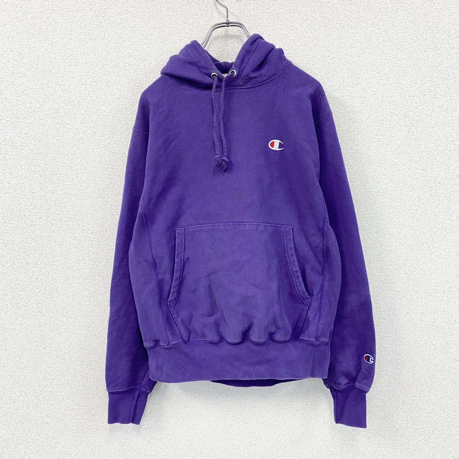 Champion　チャンピオン　リバースウィーブ　スウェットパーカー/フーディー　ヘビーウエイト　現行　紫　パープル　Sサイズ