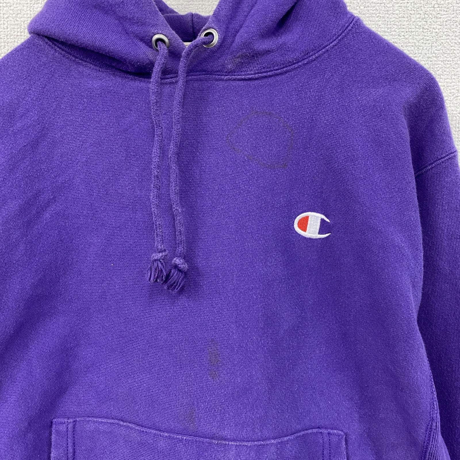Champion　チャンピオン　リバースウィーブ　スウェットパーカー/フーディー　ヘビーウエイト　現行　紫　パープル　Sサイズ