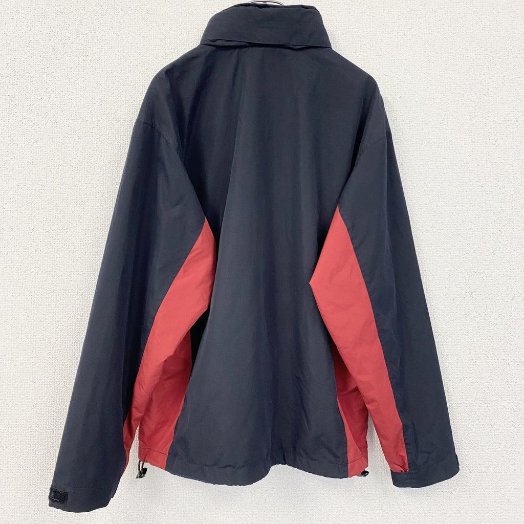 古着 used　CHAPS RALPH LAUREN　ラルフローレン　長袖ワンポイント刺繍ナイロンジャケット　ネイビー　Mサイズ