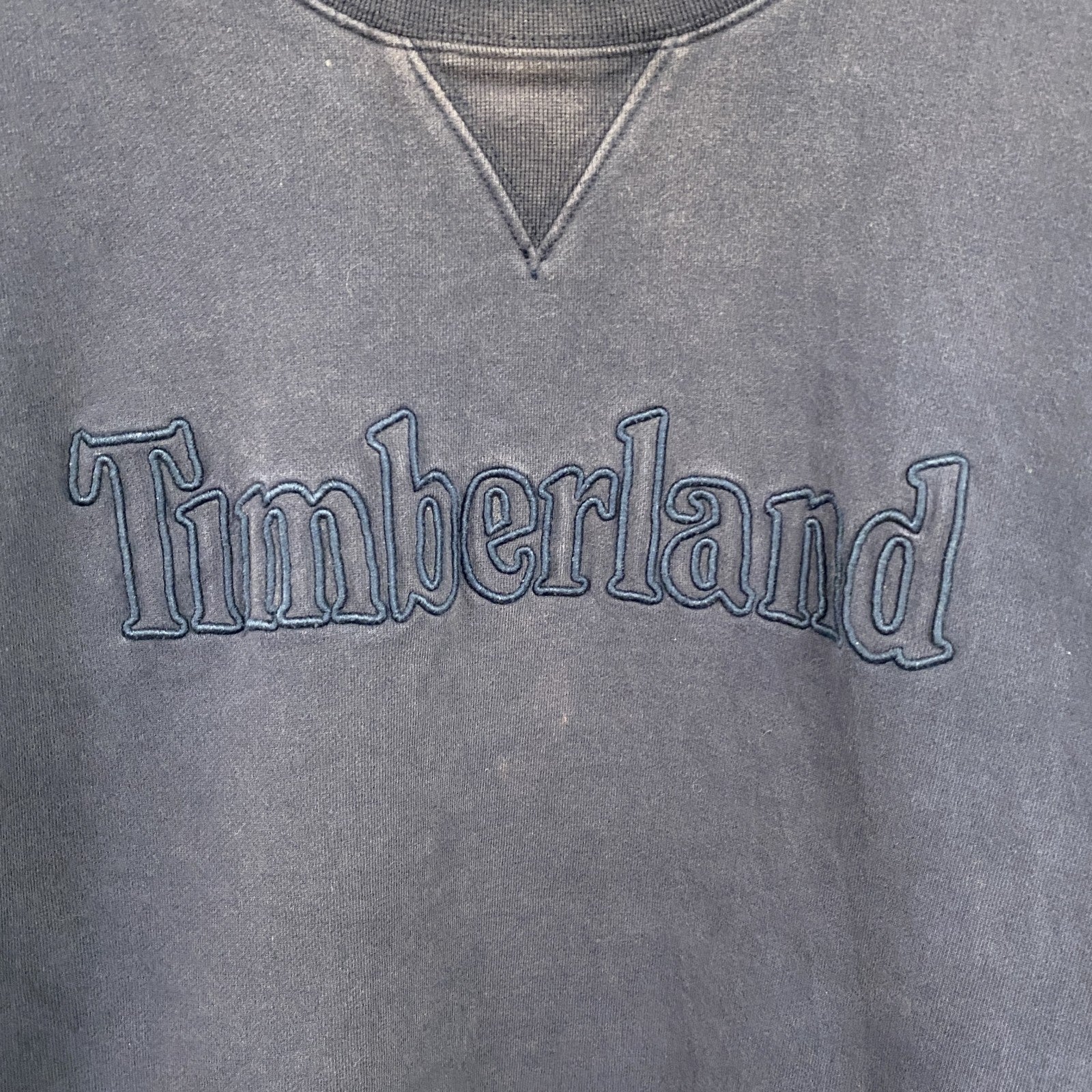 古着 used　Timberland　ティンバーランド　スウェット/トレーナー　紺　ネイビー　2XLサイズ
