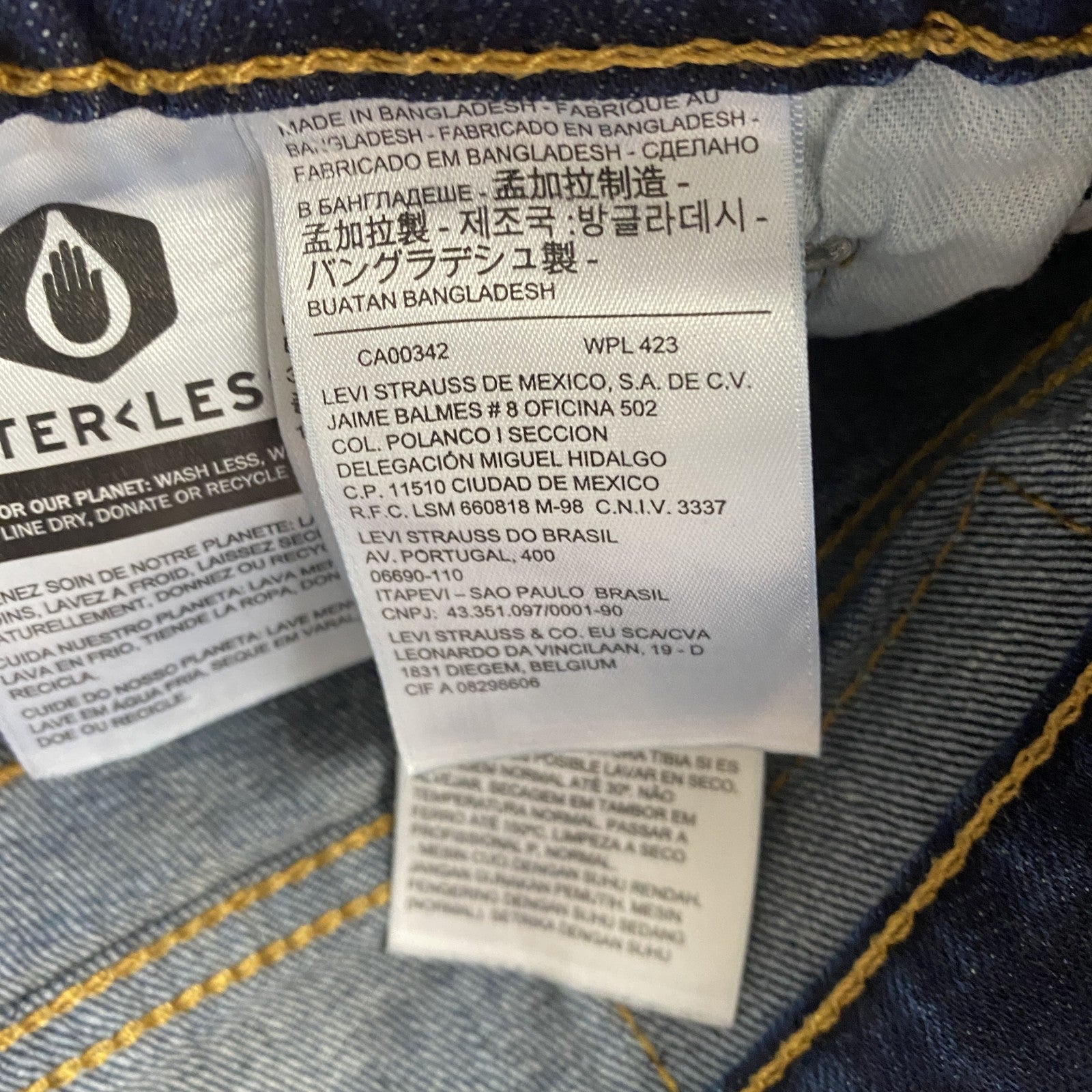 Levi’s　リーバイス　510　デニムパンツ/ジーンズ　ジップフライ　インディゴ　W32サイズ