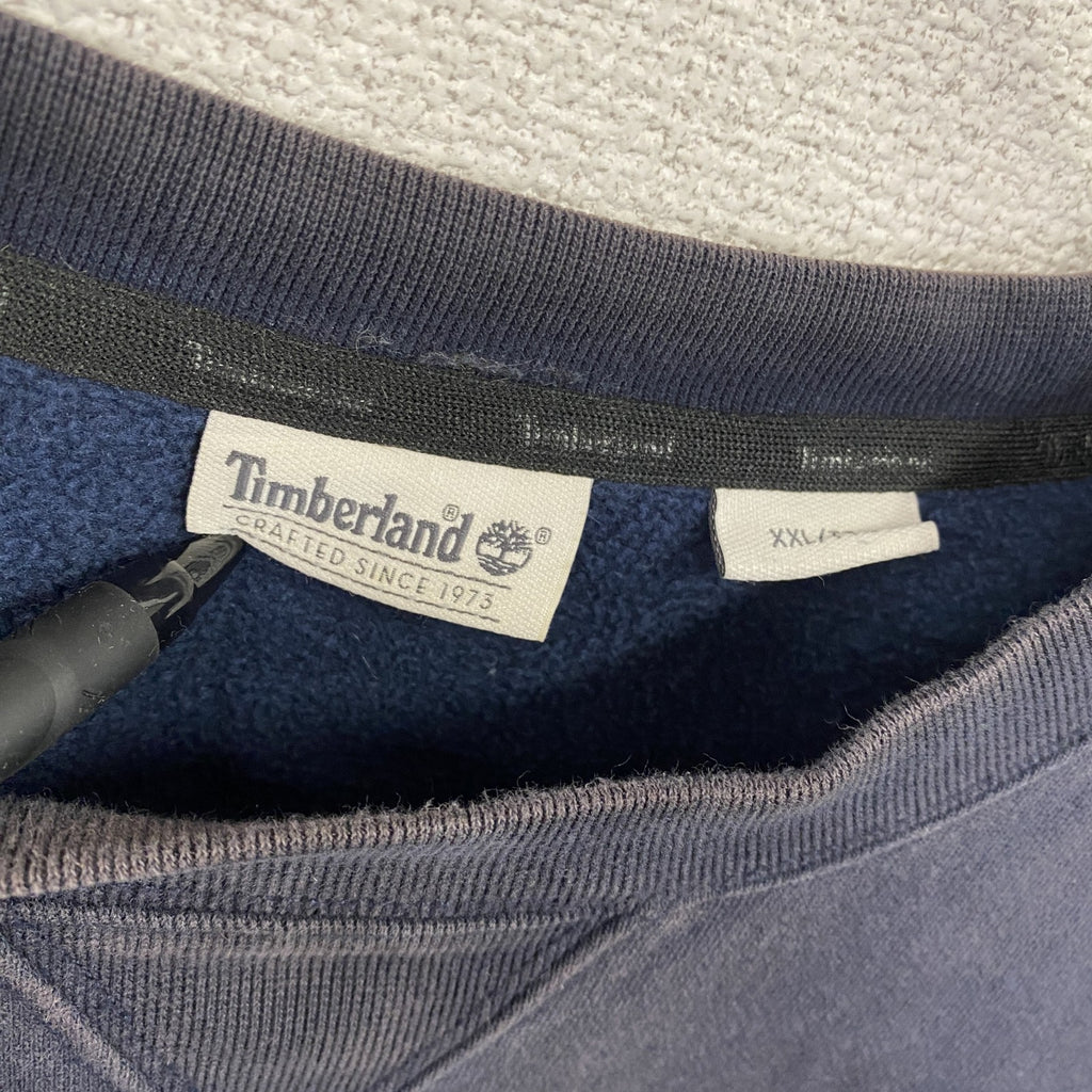 古着 used　Timberland　ティンバーランド　スウェット/トレーナー　紺　ネイビー　2XLサイズ
