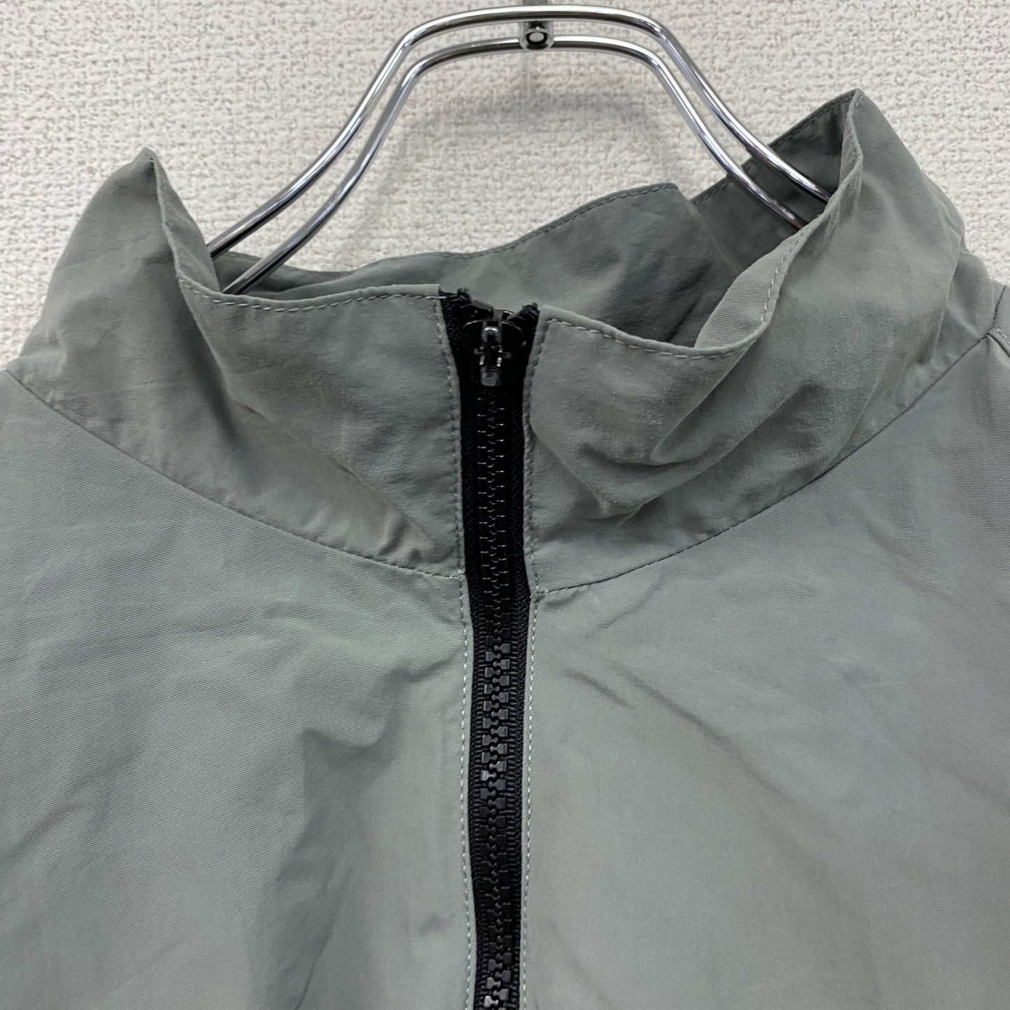 90s　米軍　U.S.ARMY　IPFU　トレーニングジャケット　フルジップナイロンジャケット　ヴィンテージ　灰色　グレー　Mサイズ