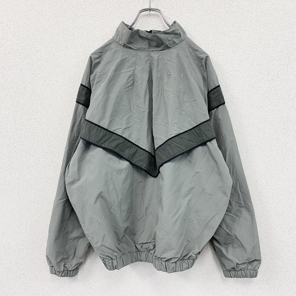 90s　米軍　U.S.ARMY　IPFU　トレーニングジャケット　フルジップナイロンジャケット　ヴィンテージ　灰色　グレー　Mサイズ