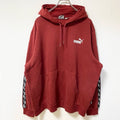 古着 used　puma プーマ　長袖ワンポイントロゴプリントパーカー　フード付きスウェット　ビックシルエット　XLサイズ