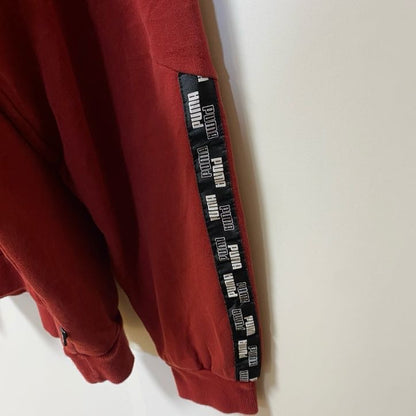 古着 used　puma プーマ　長袖ワンポイントロゴプリントパーカー　フード付きスウェット　ビックシルエット　XLサイズ