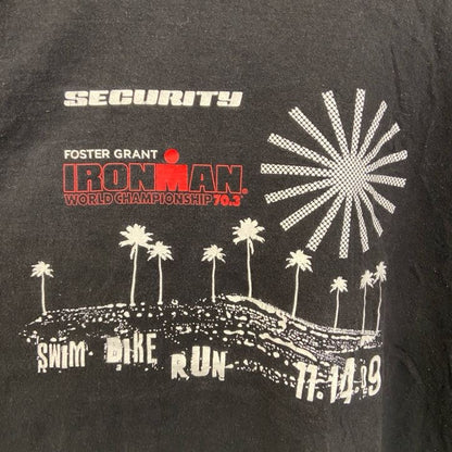 古着 used　ZYNC　IRONMAN　トライアスロン　半袖プリントTシャツ　黒　ブラック　ビックシルエット　XXLサイズ