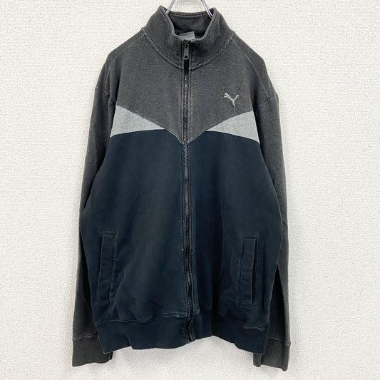 PUMA　プーマ　フルジップスウェット　トラックジャケット/ジャージ　黒　ブラック　XLサイズ