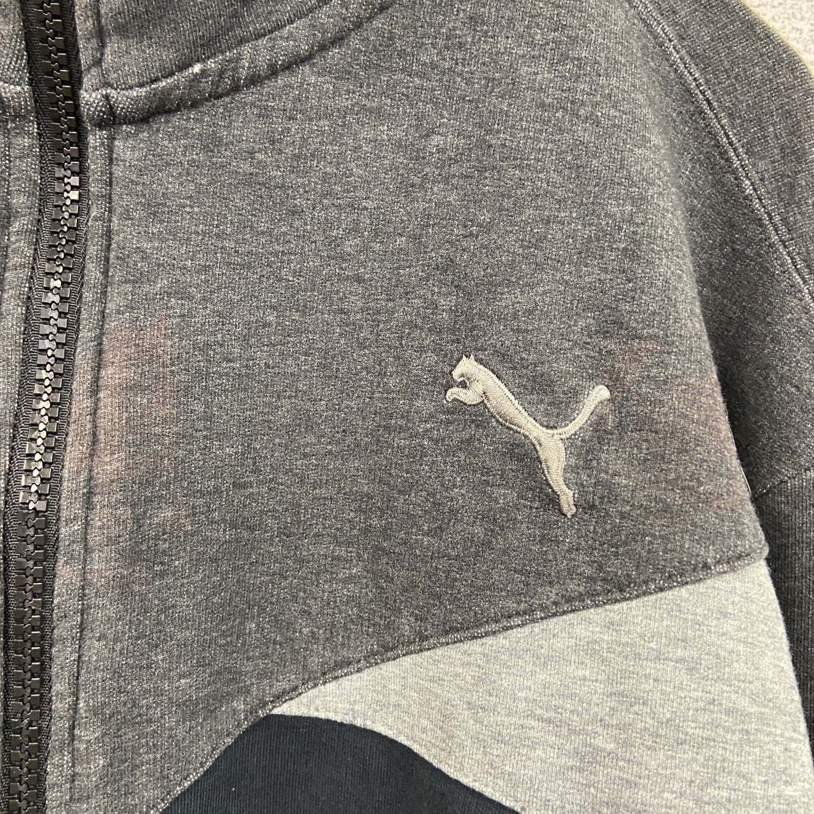 PUMA　プーマ　フルジップスウェット　トラックジャケット/ジャージ　黒　ブラック　XLサイズ