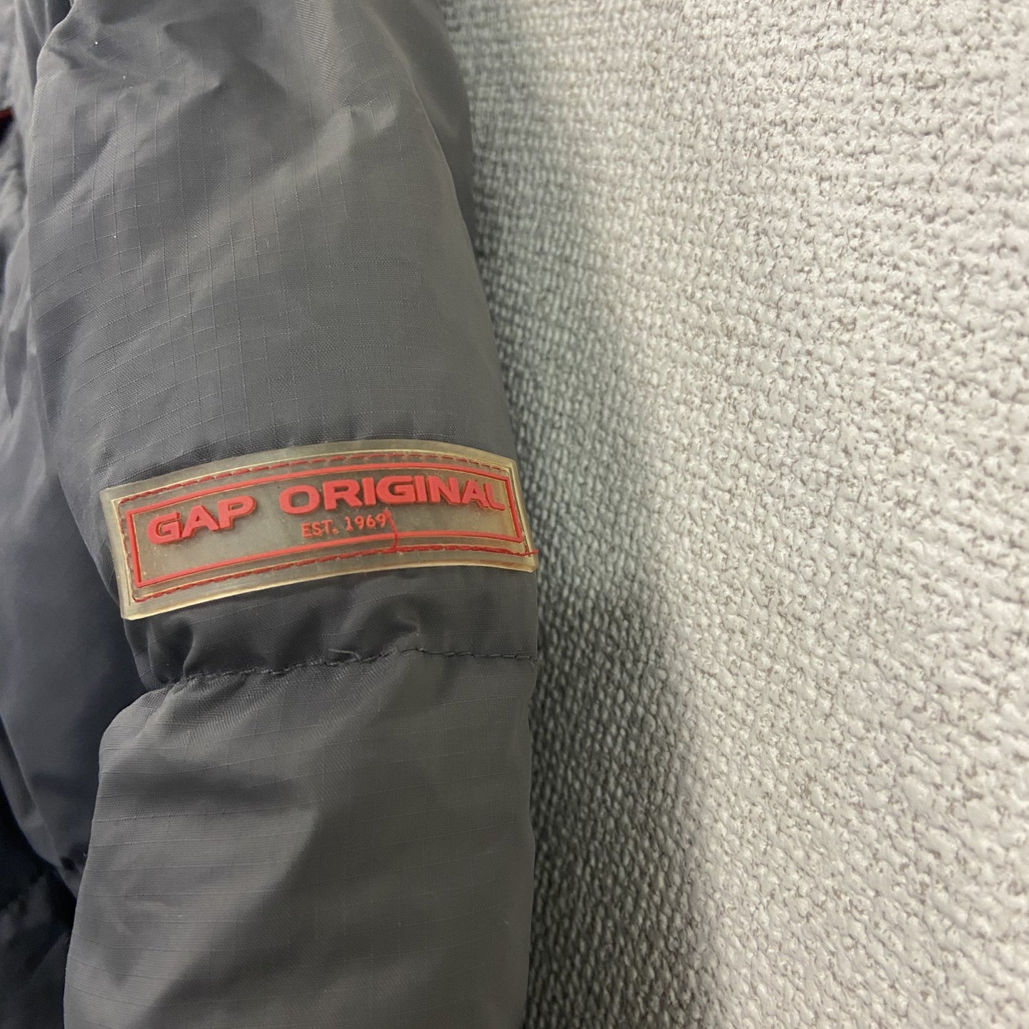 GAP　ギャップ　ダウンジャケット　フーディー　比翼仕立て　紺　ネイビー　XXLサイズ