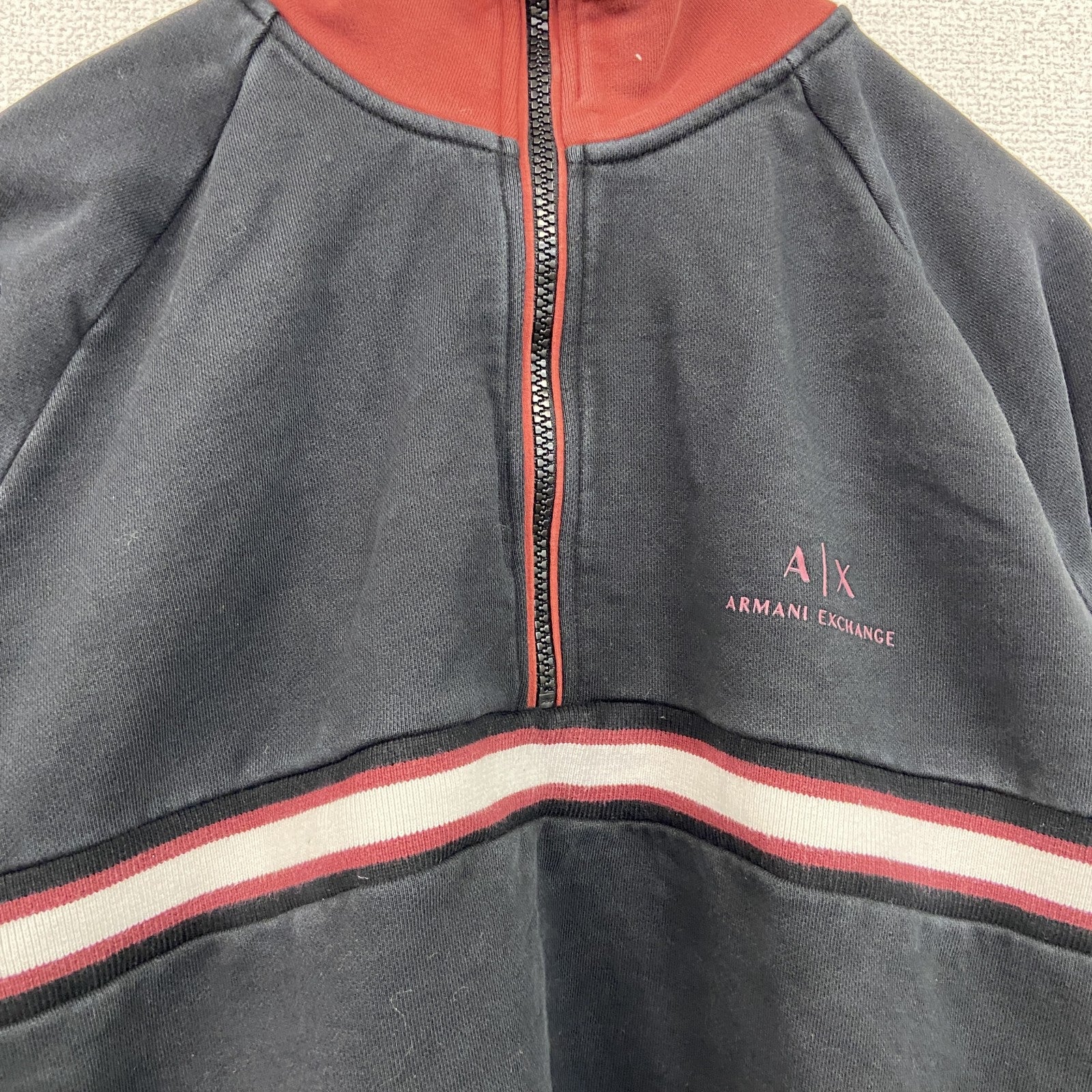 ARMANI EXCHANGE　アルマーニエクスチェンジ　トラックジャケット/ジャージ　黒　ブラック　Mサイズ