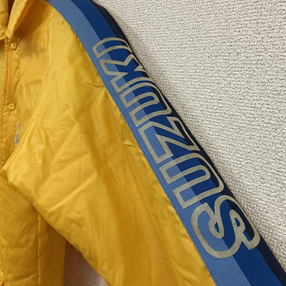 80s　SUZUKI　チームスズキ　ナイロンジャケット　ヴィンテージ　黄色　イエロー