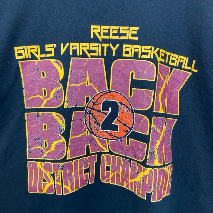 古着 used　GILDAN ギルダン　半袖プリントTシャツ　バスケ　黒　ブラック　クルーネック　ビックシルエット　XLサイズ