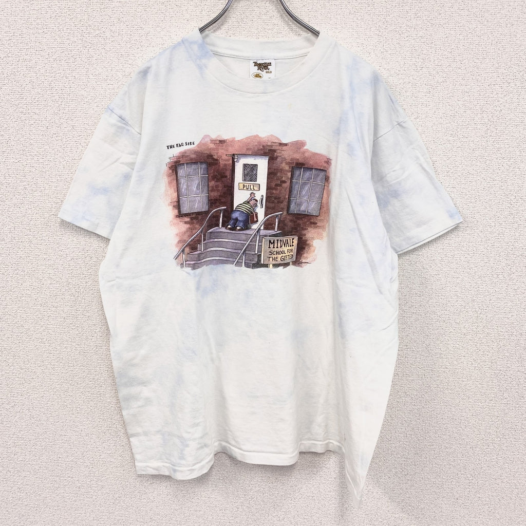 90s　TENNESSEE RIVER　半袖プリントTシャツ　ヴィンテージ　シングルステッチ　白　ホワイト　XLサイズ
