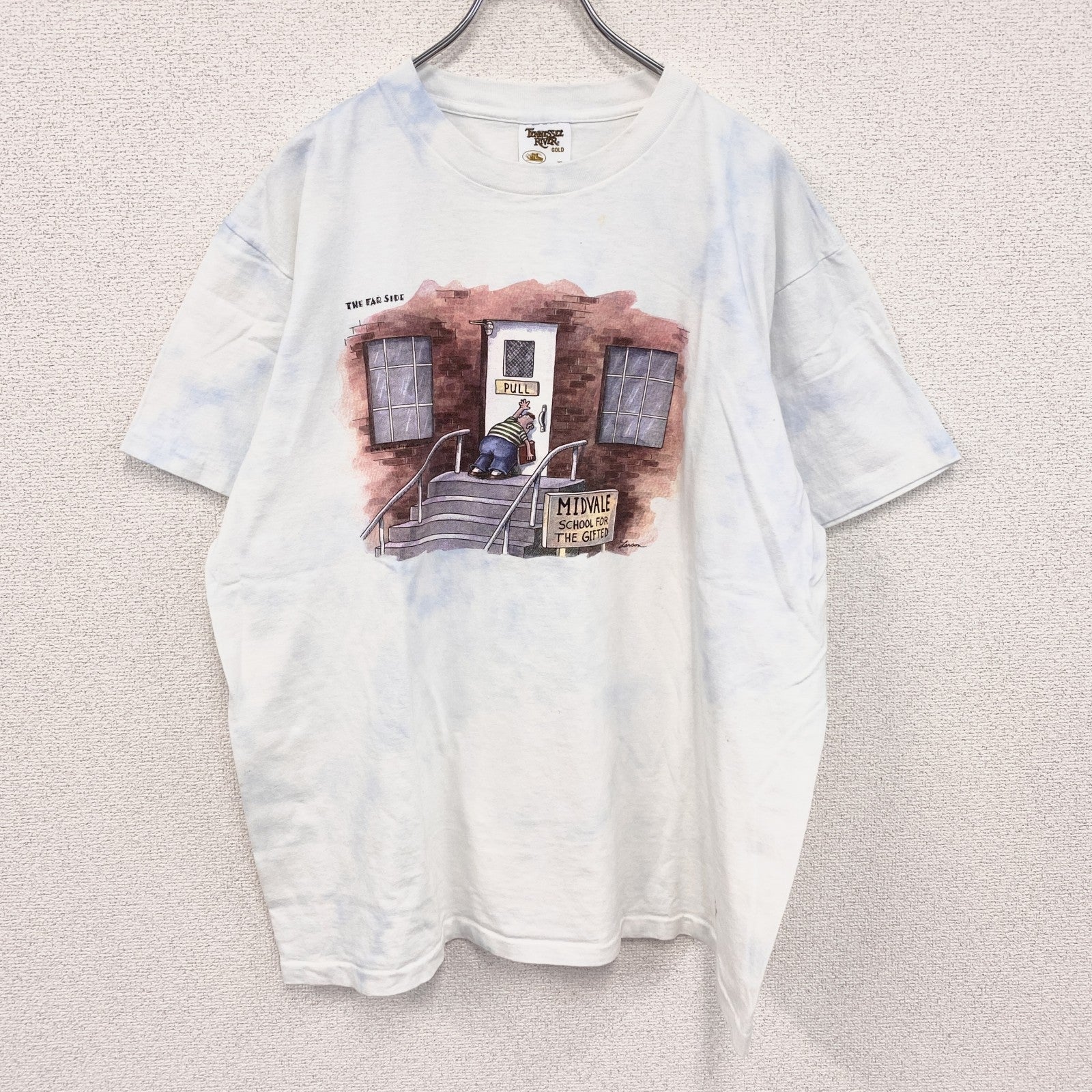 90s　TENNESSEE RIVER　半袖プリントTシャツ　ヴィンテージ　シングルステッチ　白　ホワイト　XLサイズ