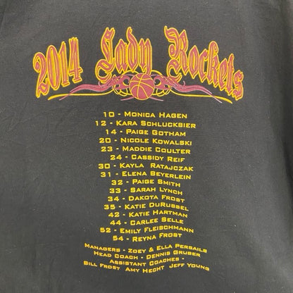 古着 used　GILDAN ギルダン　半袖プリントTシャツ　バスケ　黒　ブラック　クルーネック　ビックシルエット　XLサイズ
