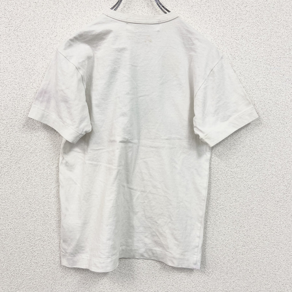 PLAY COMME des GARCON　プレイコムデギャルソン　半袖プリントTシャツ　白　ホワイト　Sサイズ