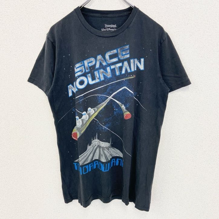 古着 used　Disney ディズニー　半袖プリントTシャツ　SPACE MOUNTAIN スペースマウンテン　Mサイズ