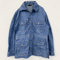 古着 used　～80s　Lee リー　デニムジャケット　ブッシュジャケット　USA製　フラップポケット　インディゴ　Lサイズ