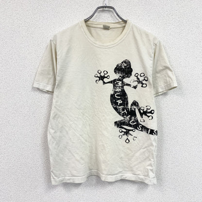 OZONE HOLIDAYS　半袖プリントアニマルTシャツ　MAURITIUS ISLAND　白　ホワイト　Mサイズ