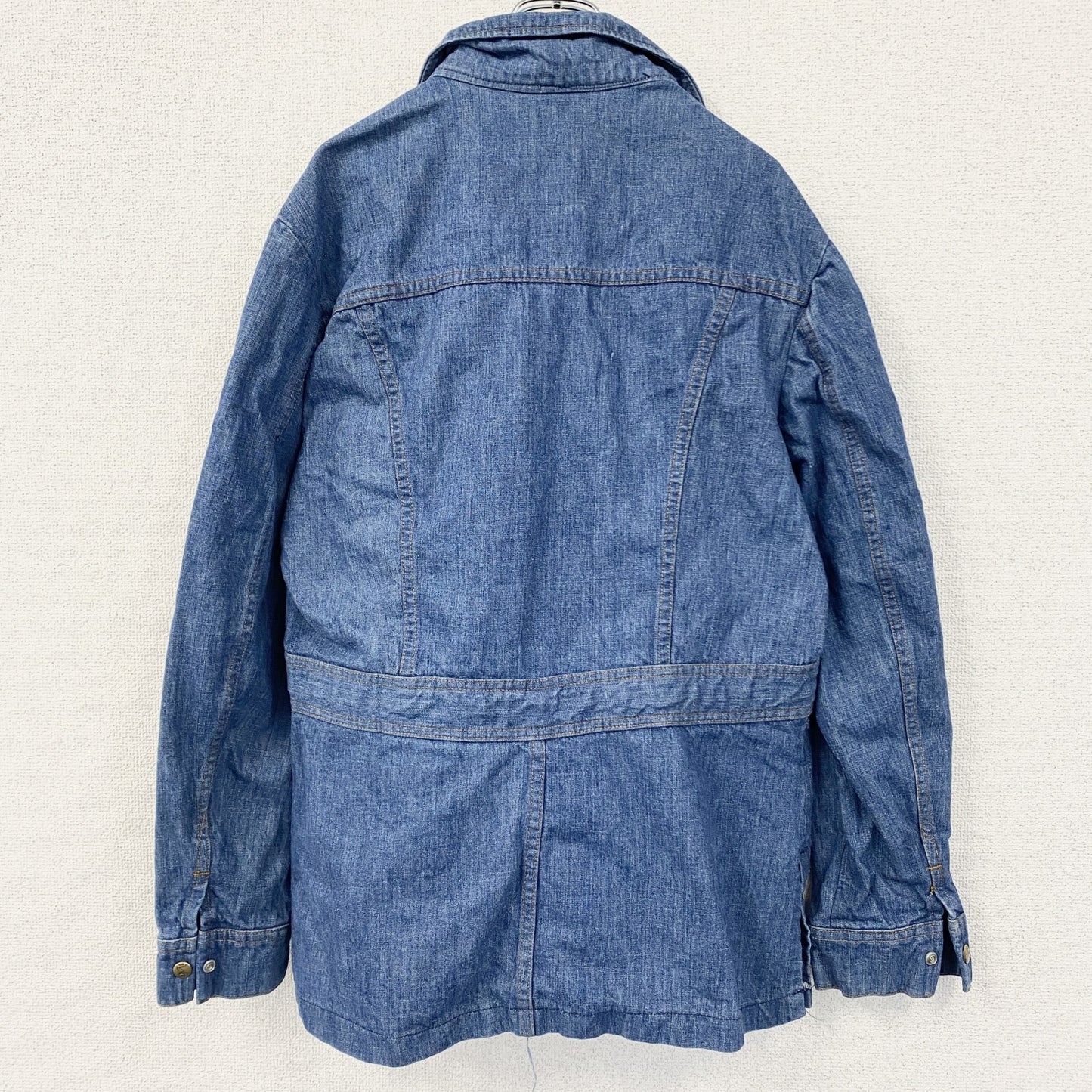 古着 used　～80s　Lee リー　デニムジャケット　ブッシュジャケット　USA製　フラップポケット　インディゴ　Lサイズ