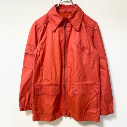古着 used　UTEX DESIGN BY SYSSER　長袖ジャケット　ジップアップブルゾン　アウター　赤　オレンジ　秋冬服