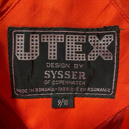 古着 used　UTEX DESIGN BY SYSSER　長袖ジャケット　ジップアップブルゾン　アウター　赤　オレンジ　秋冬服