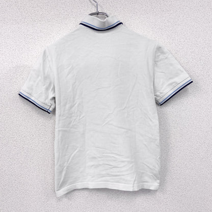 FRED PERRY　フレッドペリー　半袖ポロシャツ　刺繍ロゴ　白　ホワイト　XSサイズ